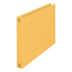 フラットファイル　Ａ４横　厚とじ　イエロー