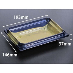 リスパック どんぶり容器 バイオデリカ 枠重 40-1B 本体 K-格式紺