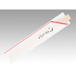 マスキ 割箸 袋入箸 白樺元禄6寸赤線