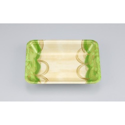 発泡トレー 新LL15-30 波瓦緑 シーピー化成