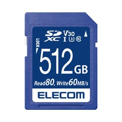 ＳＤカード　５１２ＧＢ　ｃｌｓａｓｓ１０　Ｖ３０