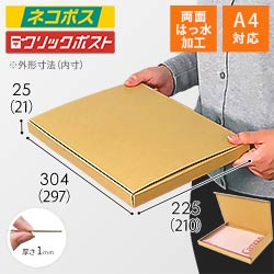 【廃番商品】【両面はっ水】厚さ2.5cm・N式ケース（A4サイズ・クロネコゆうパケット・クリックポスト）