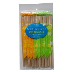 割箸 フォーシーズン ポリ完封箸 20膳 大和物産