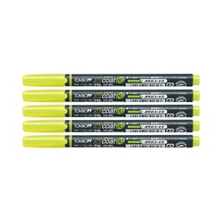 蛍光マーカー　蛍コート８０　黄緑　５本パック