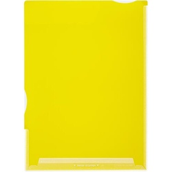 スーパーハードホルダー（透明・マチ付）黄