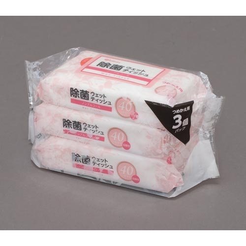 卓上除菌ウェットティッシュ詰替用ノンアルコール３Ｐ