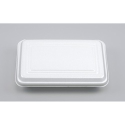 【廃番商品】シーピー化成 弁当容器 VK-62 折蓋角丸中 無地