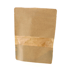 チャックスタンド袋 ＢＰ１８－２０ 窓付クラフト