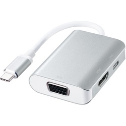 【廃番商品】ＵＳＢ　Ｔｙｐｅ　Ｃ?ＨＤＭＩ／ＶＧＡ変換アダプタ