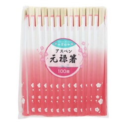 割箸 小花日和 アスペン元禄箸 100膳 大和物産