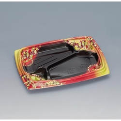 弁当容器 祝い膳24-18-2H 小町内黒 福助工業