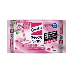 クイックルワイパー立体吸着ＷＳローズ３２枚×５