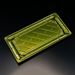 リスパック 寿司容器 バイオPS 美枠寿司 2-6B ステラグリーン 本体