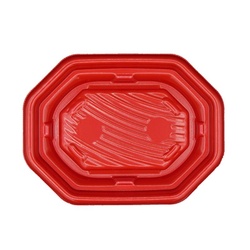 惣菜容器 MFPグラブ八角 20-15 本体 M赤黒 エフピコ