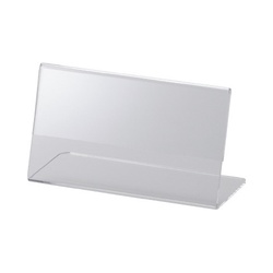 アクリルカード立てＬ型　１１０×６１ｍｍ　１０個入