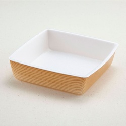 どんぶり容器 角折 40 本体 新もくめ 内白 青葉紙業