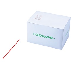 07275 トロピカルストロー 8インチ 赤 1700入 水野産業株式会社