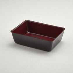 弁当容器 BS-40(本体)くろ内赤 青葉紙業