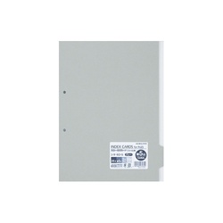 カラー仕切カード　Ａ４縦　第５山　灰　２０枚