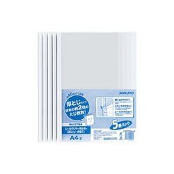 レールクリヤーホルダー厚とじＰＥＴ　Ａ４縦　５冊