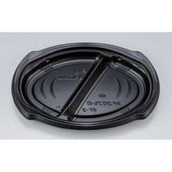 惣菜容器 BFコモプレ内67-2 黒 本体 シーピー化成