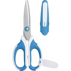 メガサク　学童バサミ　青