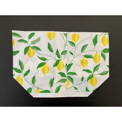 耐油袋 No.432 亀甲袋フラワー柄C(レモンツリー) 大阪ポリエチレン販売