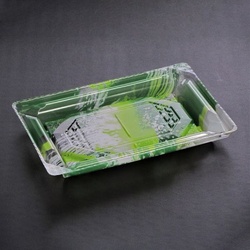リスパック 刺身容器 バイオPET 美枠 17-12B 海洋緑 本体
