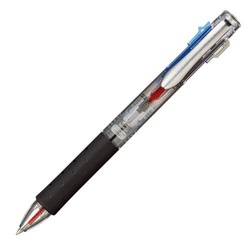 ３色ボールペン　リポータースマート３　透明軸　５本