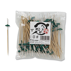 【廃番商品】まるき 竹串 かんざし串 9cm 松 1袋(100本)