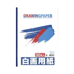 白画用紙（製本タイプ）　Ｂ４判　３０枚×５