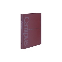 バインダーノートミドルタイプＰＰ表紙Ｂ５縦２６穴赤