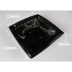 リスパック 惣菜容器 バイオ ナチュール 14-30B 黒 本体