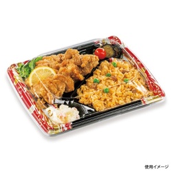 シーピー化成 弁当容器 BFみくら8-1 春菜赤 本体