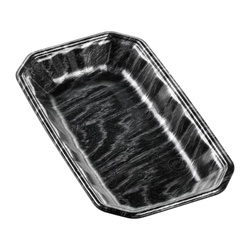 発泡トレー メガプレート27-15(30)平 エコ黒木銀 エフピコ