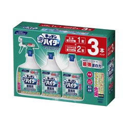 キッチン泡ハイター　本体１本＋付替用２本セット
