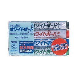 アートライン潤芯　ＷＢマーカー　丸芯　４色セット
