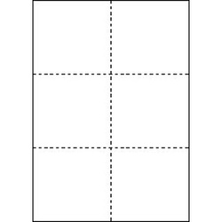 マルチプリンタ帳票　Ａ４　白紙６面　１００枚
