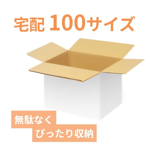 宅配100サイズ】ダンボール箱（300×300×300mm）3mm B/F 白C5×C5
