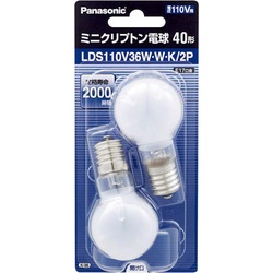 ミニクリプトン電球　４０Ｗ形　ホワイト　２個入×５