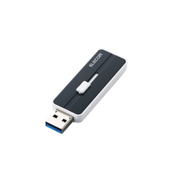 スライド式ＵＳＢメモリ黒６４ＧＢ　ＫＮＵ