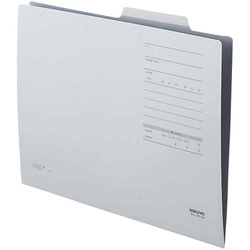 個別フォルダーＦタイプカラーＡ４　灰　１００枚