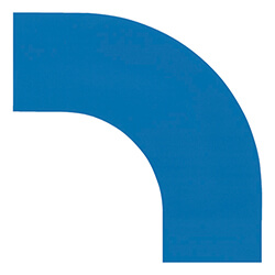 【廃番商品】ラインテープ(コーナー用)　青　【緑十字 コーナー用ガードテープ（１００ｍｍ幅用） 青 ＧＴＬ−１００ＢＬ １０枚組 屋内用】