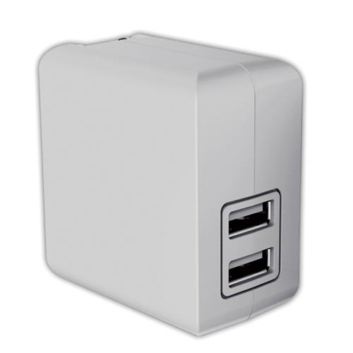 ＡＣ充電器　ＵＳＢ２ポート　４．８Ａ対応