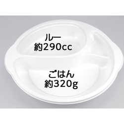 シーピー化成 カレー容器 BFカレー内10 ホワイト 本体 発泡