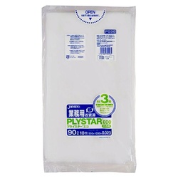 LDゴミ袋 PS96 プライスター 90L 3層 半透明 エコ 10枚 ジャパックス