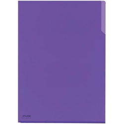 クリヤーホルダー１０　ＰＰ　Ａ４　紫×５冊