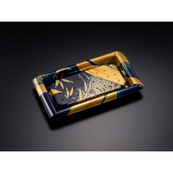 【廃番商品】リスパック 寿司容器 板前04B ささ箔紺 本体