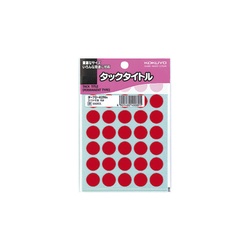 タックタイトル　直径１５ｍｍ　５９５片入　赤
