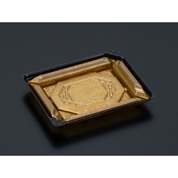 リスパック 刺身容器 バイオPET 美枠 15-12B 箔おし金 本体